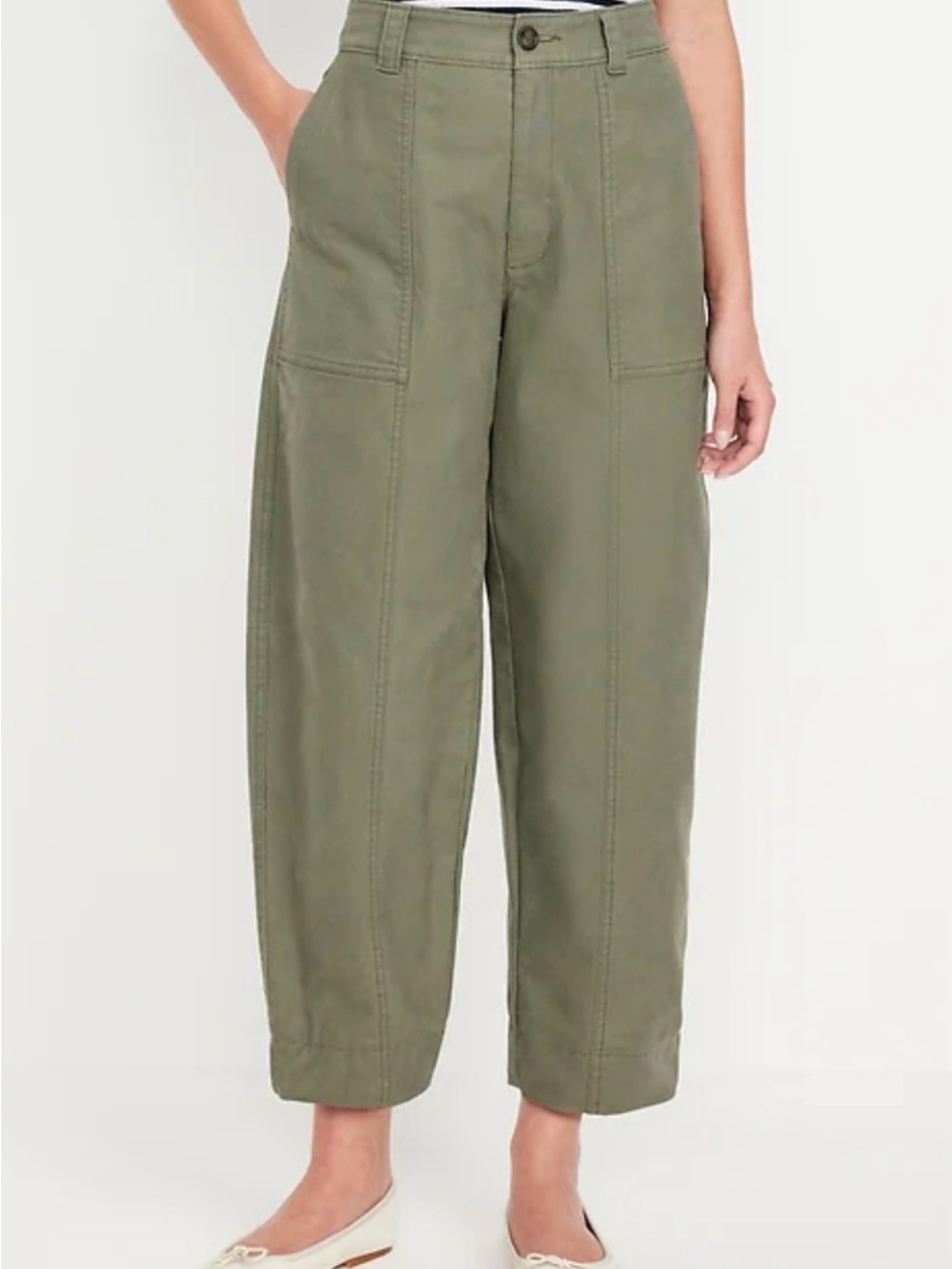 Old Navy Canvas Barrel Pant- Size 2